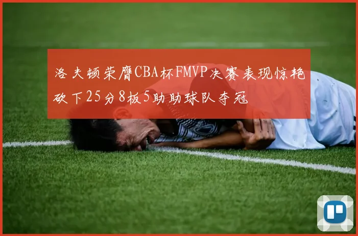洛夫顿荣膺CBA杯FMVP决赛表现惊艳砍下25分8板5助助球队夺冠
